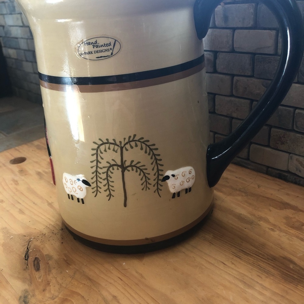 Primitive Decor Milk Jug Very Rare